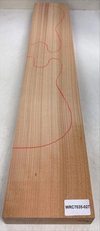 Body Rotzeder / Western Red Cedar, 2-tlg., Einzelstück #027